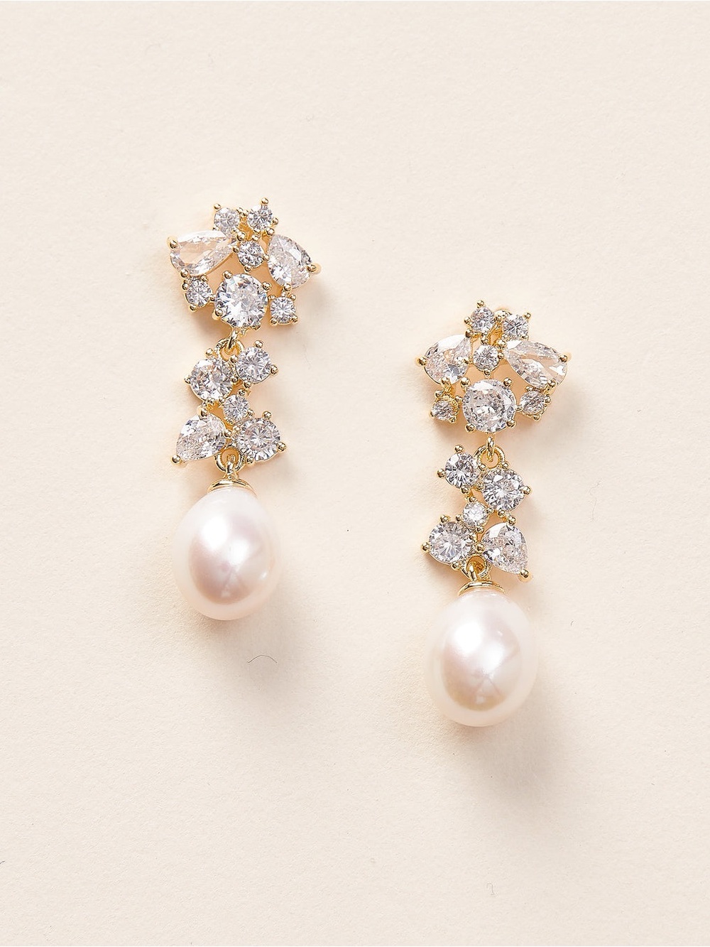 Dareth Colburn Gold Silvia Pearl Earrings